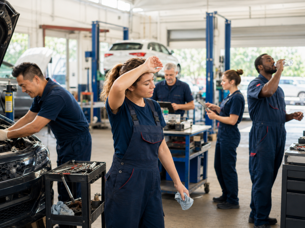 Travailler par temps chaud